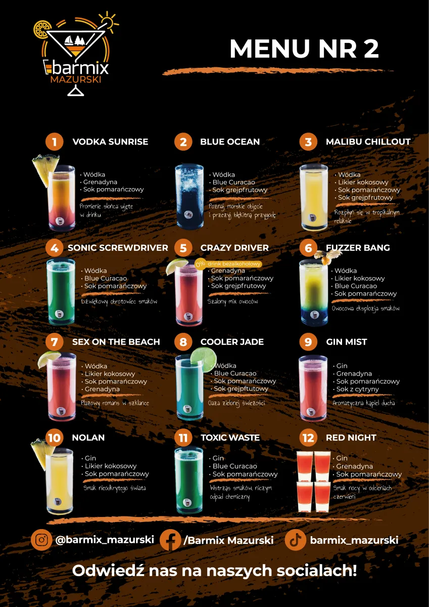 Menu 2 barmix mazurski