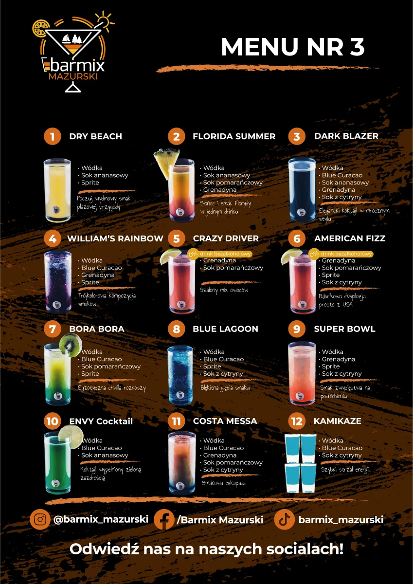 Menu 3 barmix mazurski