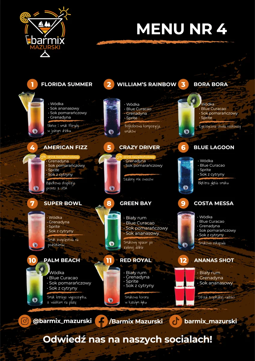 Menu 4 barmix mazurski