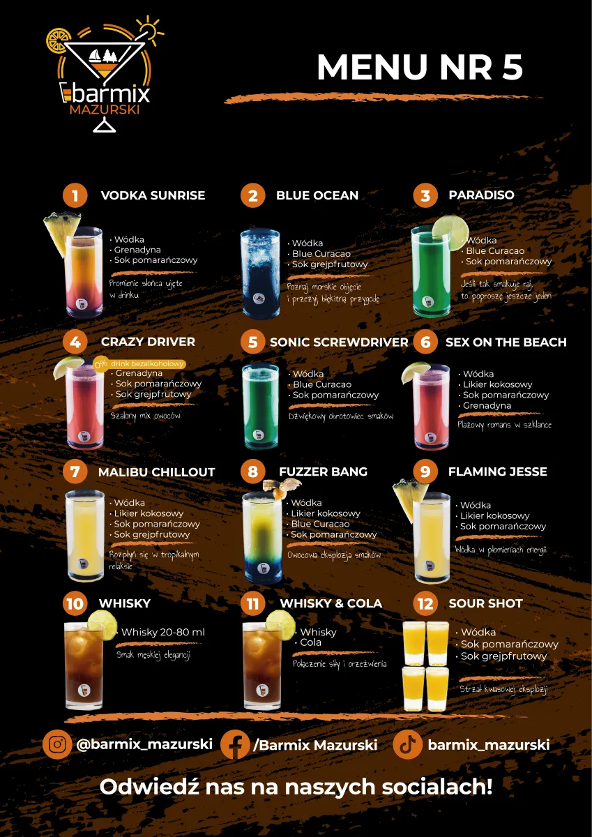 Menu 5 barmix mazurski