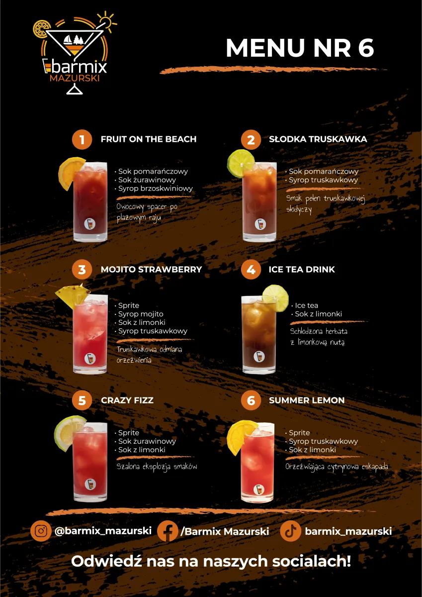 Menu 6 barmix mazurski